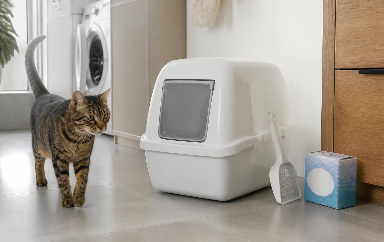 A cat resting near a window with clean, fresh air circulating
